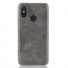 Чехол Litchi Texture для Xiaomi Mi Max 3 (серый)