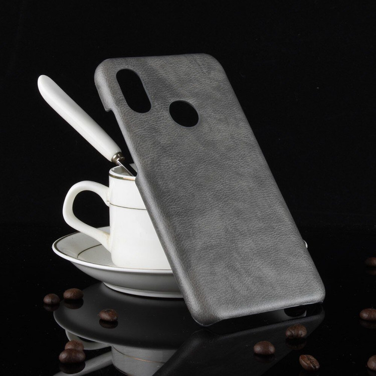 Чехол Litchi Texture для Xiaomi Mi Max 3 (серый)