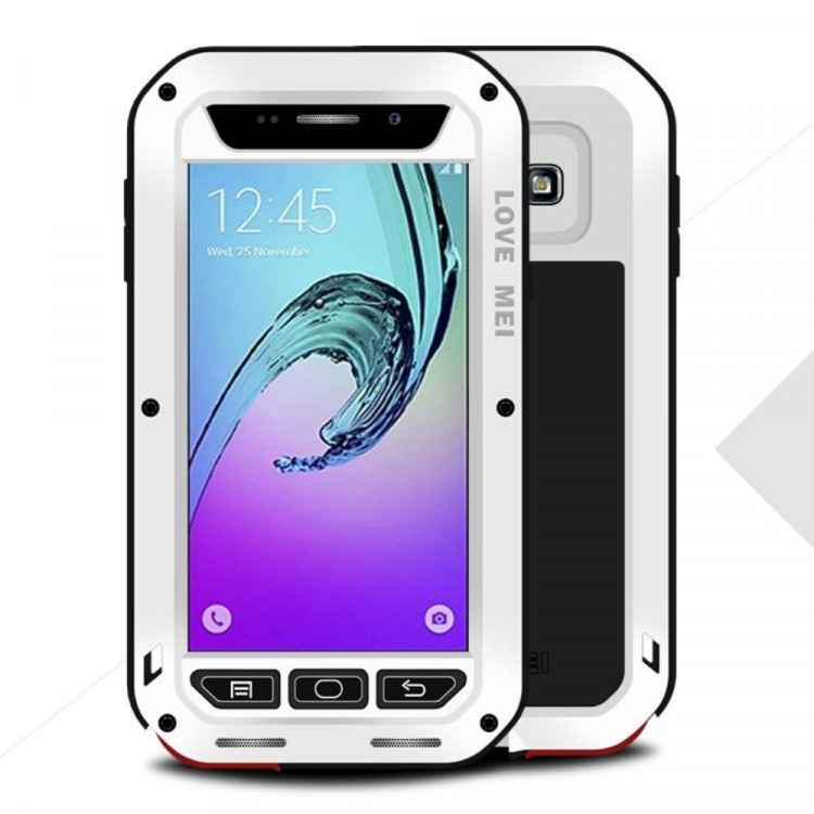 Гибридный чехол LOVE MEI для Samsung Galaxy A3 (2016) SM-A310F (белый)