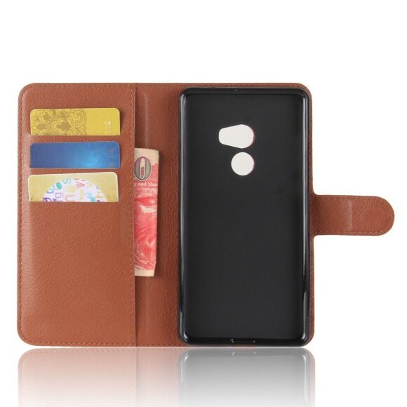 Чехол с визитницей для Xiaomi Mi Mix 2 (коричневый)