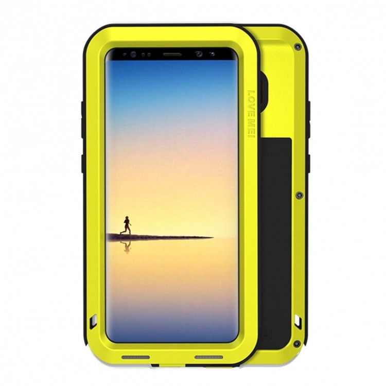 Гибридный чехол LOVE MEI для Samsung Galaxy Note 8 (желтый)