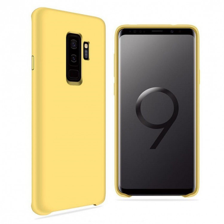 Силиконовый чехол Mobile Shell для Samsung Galaxy S9+ (Plus) (желтый)