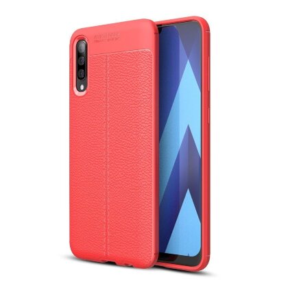 Чехол-накладка Litchi Grain для Samsung Galaxy A50 / Galaxy A50s / Galaxy A30s (красный)