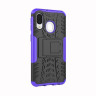 Чехол Hybrid Armor для Samsung Galaxy A40 (черный + фиолетовый)