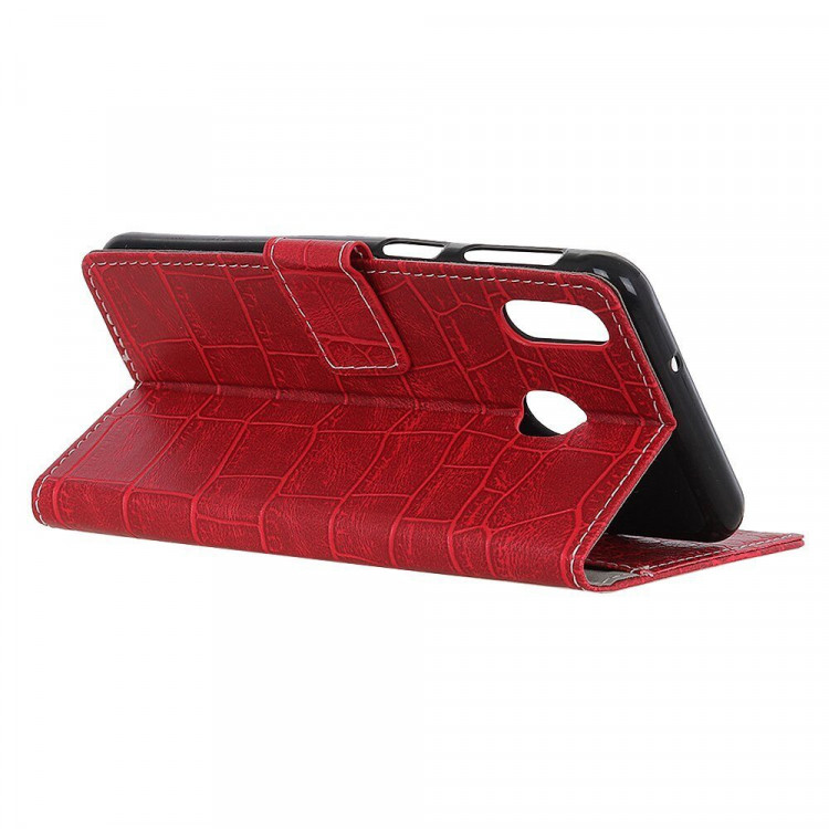 Чехол Crocodile Texture для Samsung Galaxy A30 / Galaxy A20 (красный)