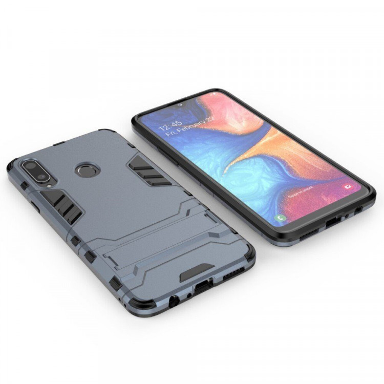 Чехол Duty Armor для Samsung Galaxy A20s (темно-синий)