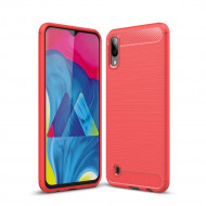Чехол-накладка Carbon Fibre для Samsung Galaxy M10 (красный) Чехол-накладка Carbon Fibre для Samsung Galaxy M10 (красный)