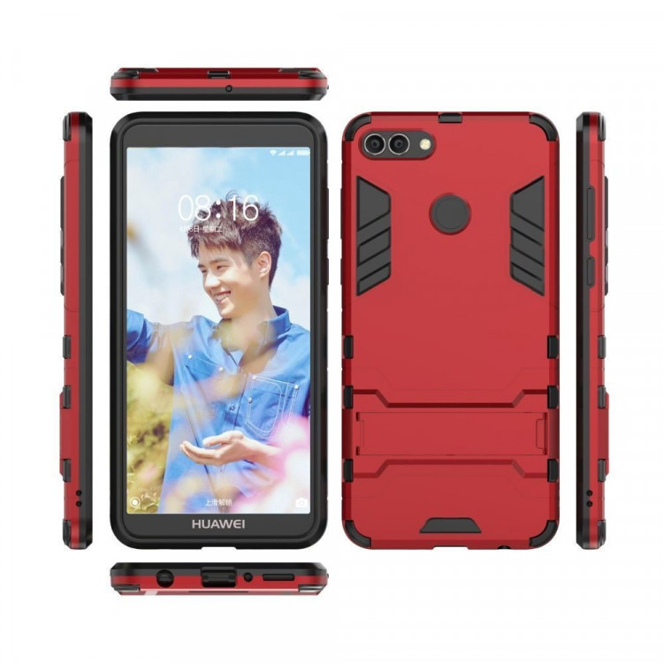 Чехол Duty Armor для Huawei Y9 (2018) / Enjoy 8 Plus  (красный)