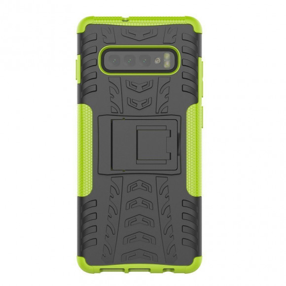Чехол Hybrid Armor для Samsung Galaxy S10 (черный + зеленый) Чехол Hybrid Armor для Samsung Galaxy S10 (черный + зеленый)