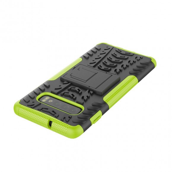 Чехол Hybrid Armor для Samsung Galaxy S10 (черный + зеленый) Чехол Hybrid Armor для Samsung Galaxy S10 (черный + зеленый)