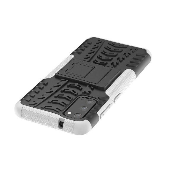 Чехол Hybrid Armor для Samsung Galaxy S20 (черный + белый)
