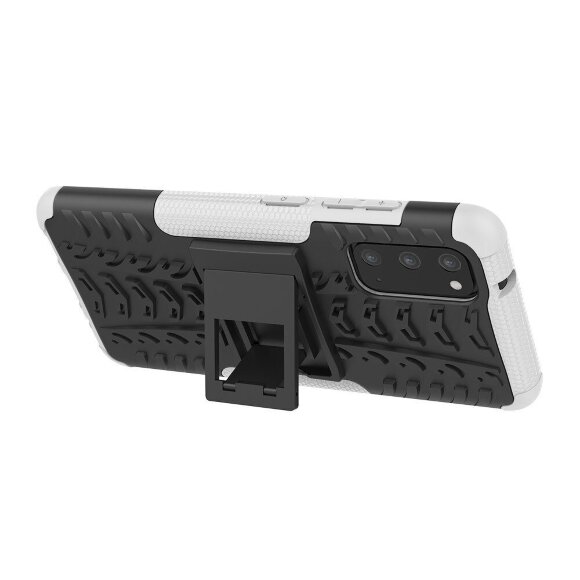 Чехол Hybrid Armor для Samsung Galaxy S20 (черный + белый)