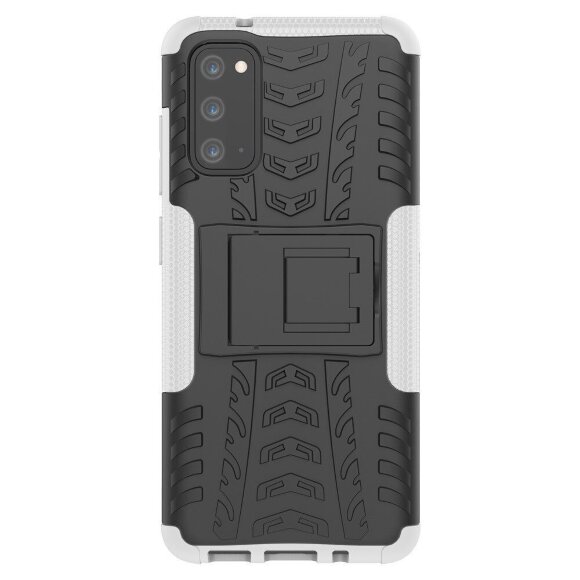 Чехол Hybrid Armor для Samsung Galaxy S20 (черный + белый)