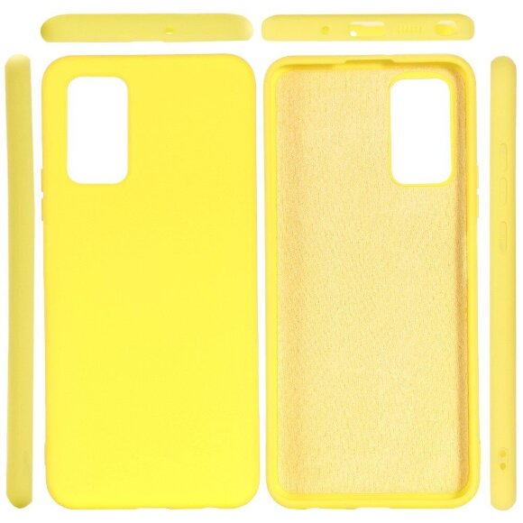 Силиконовый чехол Mobile Shell для Samsung Galaxy Note 20 (желтый)