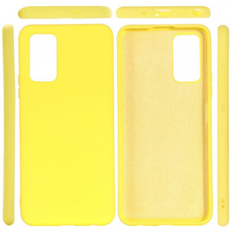 Силиконовый чехол Mobile Shell для Samsung Galaxy Note 20 (желтый)