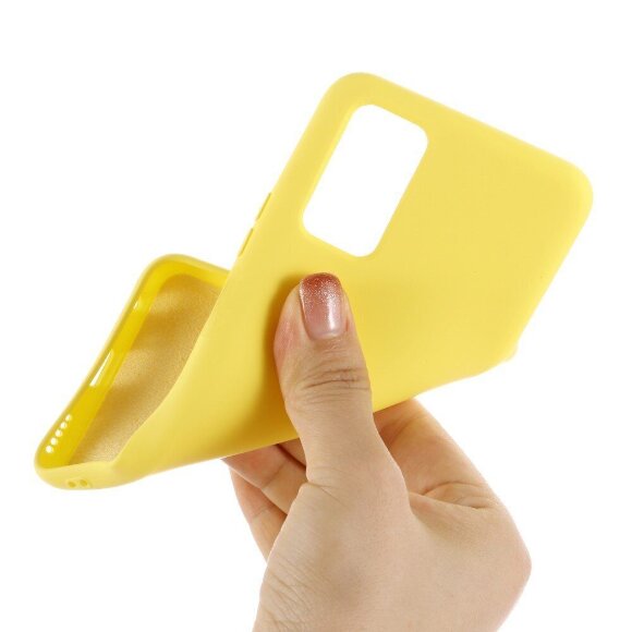 Силиконовый чехол Mobile Shell для Samsung Galaxy Note 20 (желтый)