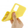 Силиконовый чехол Mobile Shell для Samsung Galaxy Note 20 (желтый)