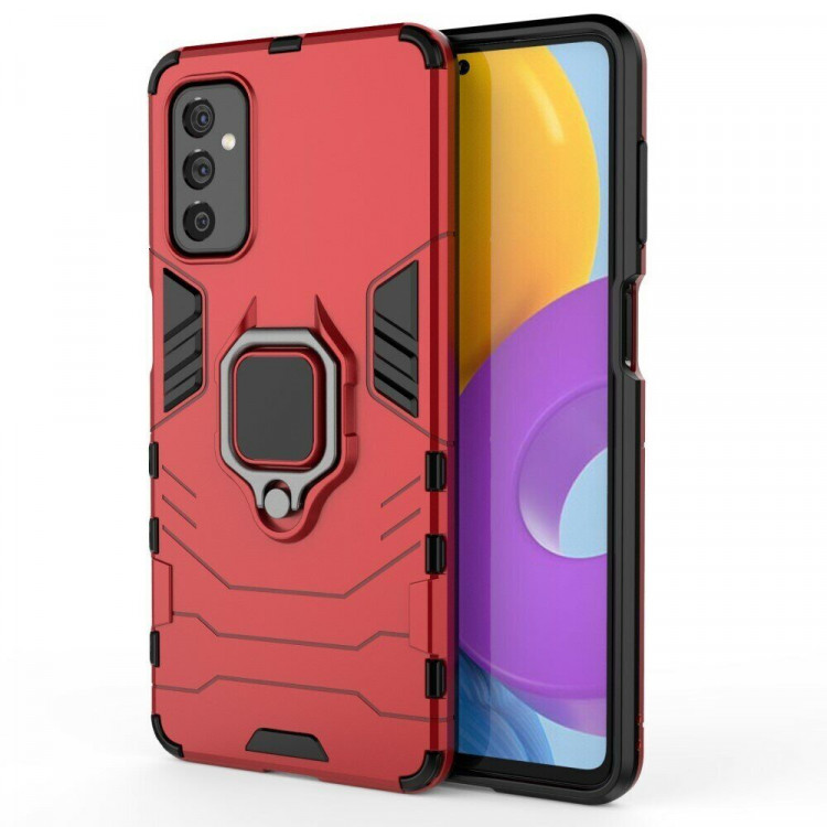 Чехол Armor Ring Holder для Samsung Galaxy M52 5G (красный)