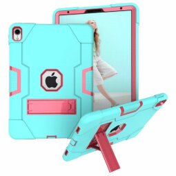 Гибридный TPU чехол для Apple iPad Pro 11 (2018) / iPad Air 4 / iPad Air (2020) (зеленый + розовый)