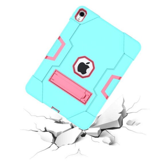Гибридный TPU чехол для Apple iPad Pro 11 (2018) / iPad Air 4 / iPad Air (2020) (зеленый + розовый) Гибридный TPU чехол для Apple iPad Pro 11 (2018) / iPad Air 4 / iPad Air (2020) (зеленый + розовый)