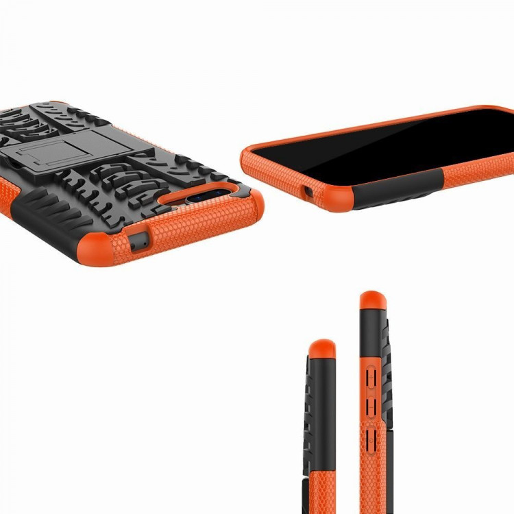 Чехол Hybrid Armor для Huawei Honor 10 (черный + оранжевый)
