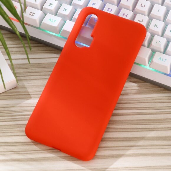 Силиконовый чехол Mobile Shell для Huawei nova 6 (красный)