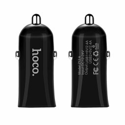 Автомобильное зарядное устройство HOCO Elite Dual 2,4А (черный)