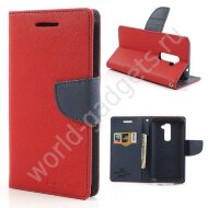 Горизонтальный чехол Mercury для LG G2 (красный) Горизонтальный чехол Mercury для LG G2 (красный)