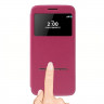 Чехол с окном для LG G5 / LG G5 se (малиновый)