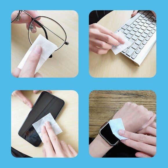 Набор салфеток для чистки экрана смартфона Hoco Portable (100 штук) Набор салфеток для чистки экрана смартфона Hoco Portable (100 штук)