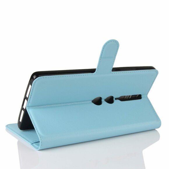 Чехол с визитницей для Lenovo Phab 2 Pro (голубой) Чехол с визитницей для Lenovo Phab 2 Pro (голубой)