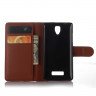 Чехол с визитницей для Lenovo A2010 (коричневый)