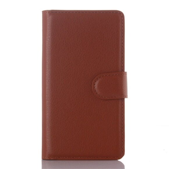 Чехол с визитницей для Lenovo A2010 (коричневый)
