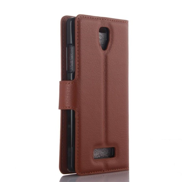 Чехол с визитницей для Lenovo A2010 (коричневый)