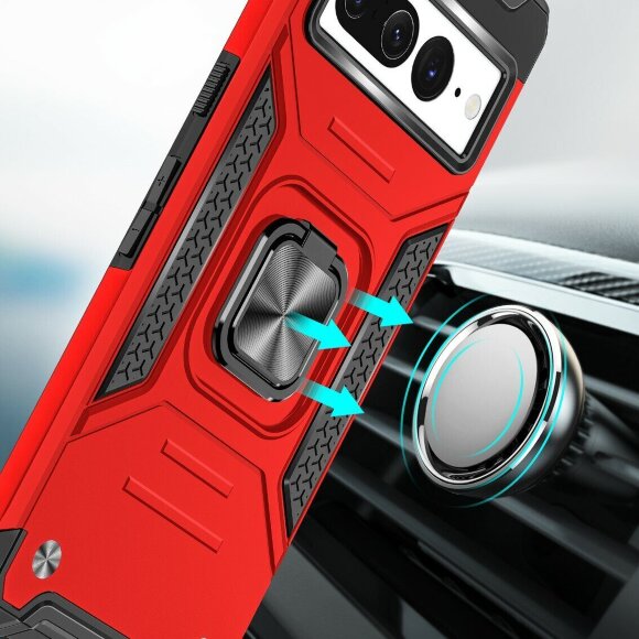 Чехол-накладка Shock-Absorption для Google Pixel 7 Pro (красный)