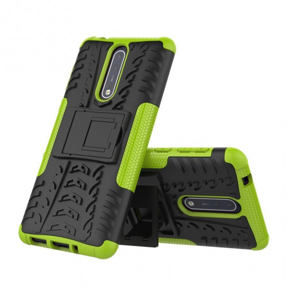 Чехол Hybrid Armor для Nokia 8 (черный + зеленый) Чехол Hybrid Armor для Nokia 8 (черный + зеленый)