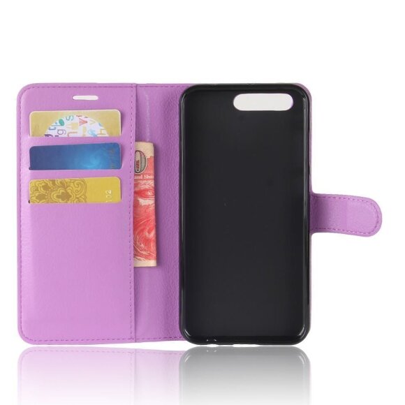 Чехол с визитницей для Asus ZenFone 4 Pro ZS551KL (фиолетовый) Чехол с визитницей для Asus ZenFone 4 Pro ZS551KL (фиолетовый)