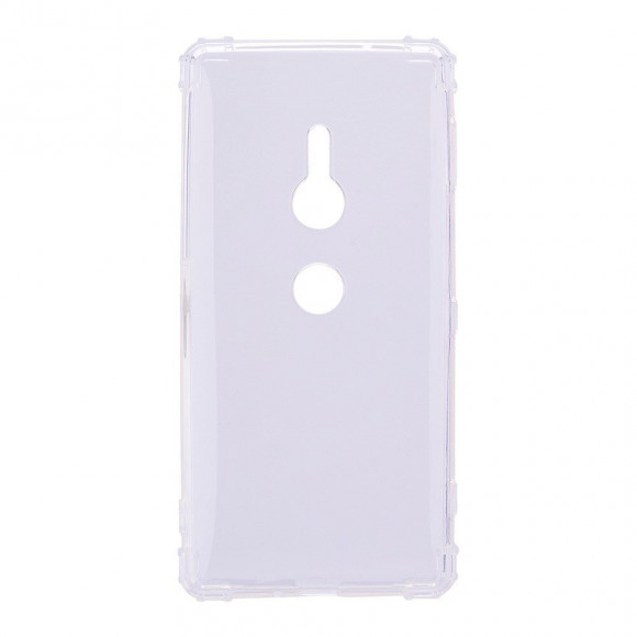 Силиконовый чехол с усиленными бортиками для Sony Xperia XZ3 (прозрачный)