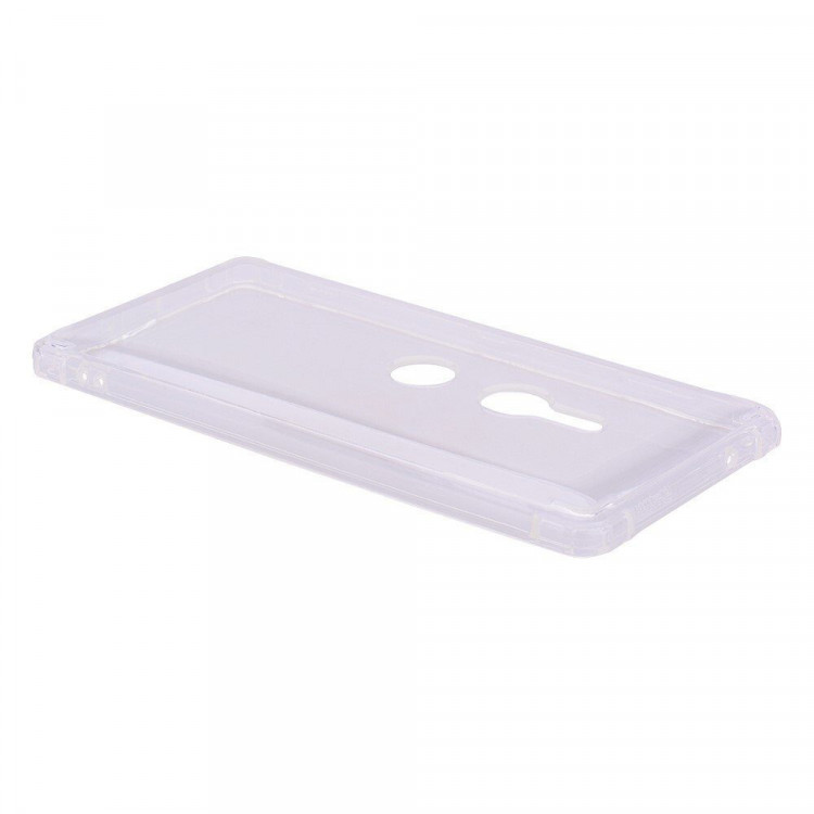 Силиконовый чехол с усиленными бортиками для Sony Xperia XZ3 (прозрачный)