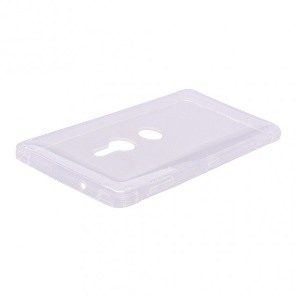 Силиконовый чехол с усиленными бортиками для Sony Xperia XZ3 (прозрачный)