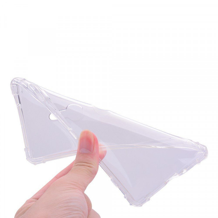 Силиконовый чехол с усиленными бортиками для Sony Xperia XZ3 (прозрачный)