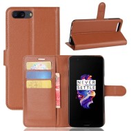 Чехол с визитницей для OnePlus 5 (коричневый) Чехол с визитницей для OnePlus 5 (коричневый)