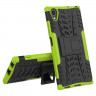 Чехол Hybrid Armor для Sony Xperia XA1 Plus (черный + зеленый)