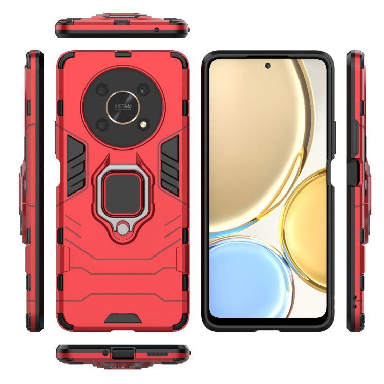 Чехол Armor Ring Holder для Honor X30, Honor X9 5G, Magic4 Lite 5G (красный)
