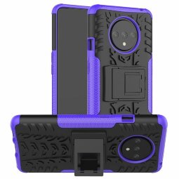 Чехол Hybrid Armor для OnePlus 7T (черный + фиолетовый)