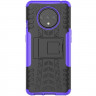 Чехол Hybrid Armor для OnePlus 7T (черный + фиолетовый)