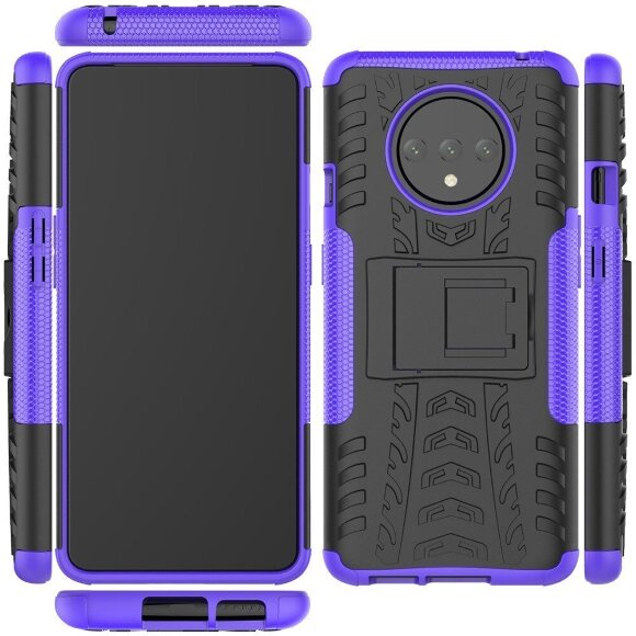 Чехол Hybrid Armor для OnePlus 7T (черный + фиолетовый) Чехол Hybrid Armor для OnePlus 7T (черный + фиолетовый)