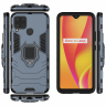 Чехол Armor Ring Holder для Realme C15 (темно-синий)