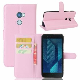 Чехол с визитницей для HTC One X10 (розовый)