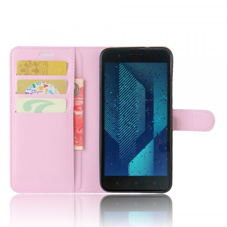 Чехол с визитницей для HTC One X10 (розовый)